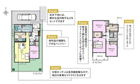  4LDK�@�E�H�[�N�C���N���[�[�b�g�A�t�@�~���[�N���[�N�A�p���g���[