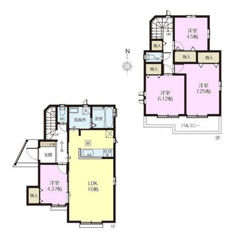  4LDK�@�J�[�X�y�[�X2��i�Ԏ�ɂ��j