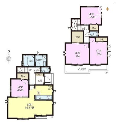  4LDK�{WIC�{�J�[�X�y�[�X3��i�Ԏ�ɂ��j