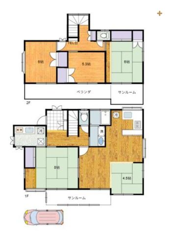  1.2�K�ɃT�����[��������A�J�̓��ł����󕨂������܂��B