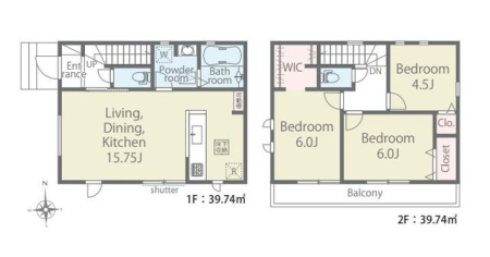  ��������̑傫�ȑ����炽���Ղ�ƌ����������ޖ��邢1�T����LDK���v�h�b