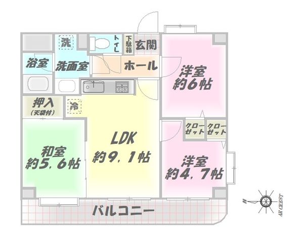  LDK�𒆐S�ɂ��������z�u����Ă���̂ŁA�Ƒ��Ƃ̒c��񎞊Ԃ��؂ɏo�������ł��ˁI