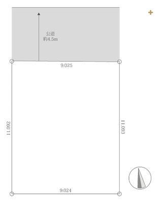 ���̑� �O�ʓ��H��4.5�����蒓�Ԃ��y�ł��B