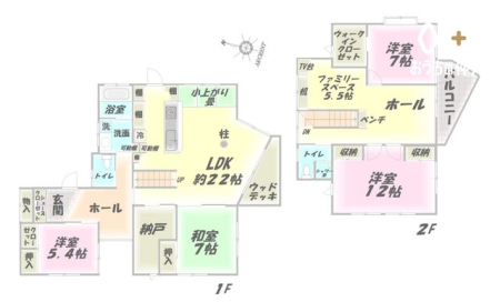  ���C�t���[�����O�̒����Z��B4SLDK+�t���[�X�y�[�X����B�Z�J���h���r���O�Ƃ��Ă����p���\�B2�K�ɃV�����[���[��������A�񐢑яZ��Ƃ��Ă����p�ł���Ԏ��ł��B