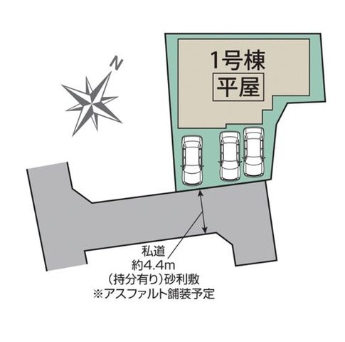 ���̑� �J�[�X�y�[�X����3�䒓�ԉ\�ŁA�y�n�ʐ�56�ؒ��̋�Ԃ��������������Z��I