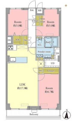  ��L�ʐ�74.75m2�� 3LDK