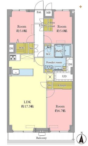  ��L�ʐ�74.75m2�� 3LDK