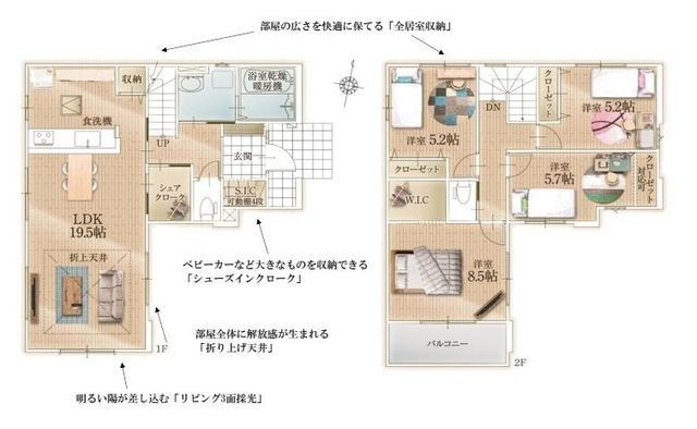  �`House Layout�`�g���₷���Ƌ�̔z�u����X�̓������C���[�W�����Ԏ��B�����̐������L���ɂȂ�A����Ȋ肢�����߂��Ԏ��ł��B