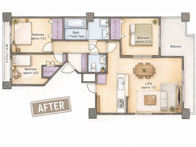  �`House Layout�`�S�����t���[�����O�ł��邱�ƂŁA�g�������g����܂��B���[�X�y�[�X��Ƌ�̔z�u�����R�ɁB�a�����s�v�ȕ��ɂ����߂̊Ԏ��ł��B