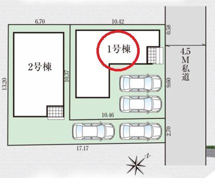 ���̑� 3LDK�{�J�[�X�y�[�X�Q�䕪