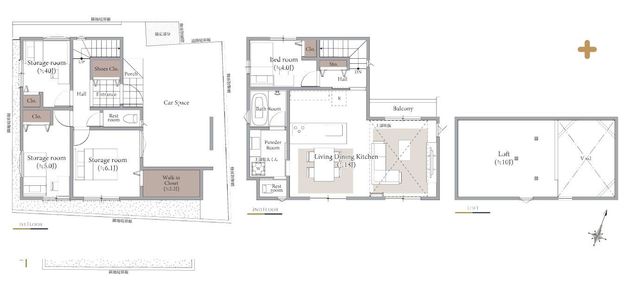 ���} �����ʐ�99.42m2�i��30.07�؁j�̏[�������Q�l�v���������p�ӁB�Ƒ����W�܂�L�X�Ƃ���LDK��L�x�Ȏ��[�X�y�[�X�ȂǁA���K�ȕ�炵�������邱����肪�l�܂����Ԏ��݌v�ł��B