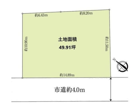 区画図 49.91坪