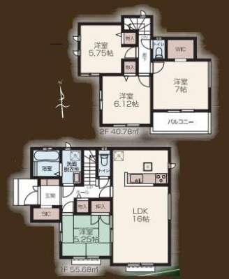  敷地57坪以上、ガーデニングも楽しめます