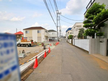 現地土地写真 車通りが少なく小さなお子様がいても安心
