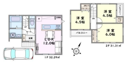  全居室２面採光の明るいお住まい
