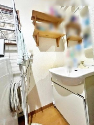 洗面台・洗面所 洗面脱衣所・洗濯機置き場の様子です