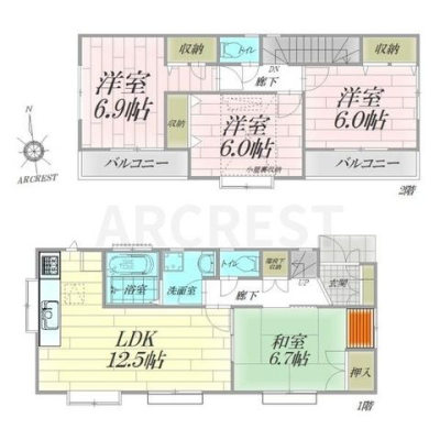  ４ＬＤＫ＋小屋裏収納
