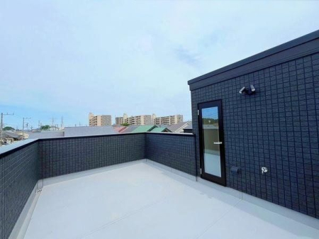 バルコニー 屋上のルーフバルコニー