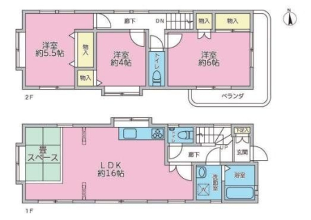  リビングに寛ぎの畳スペースあり