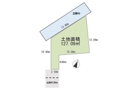区画図 確定測量実施済みです