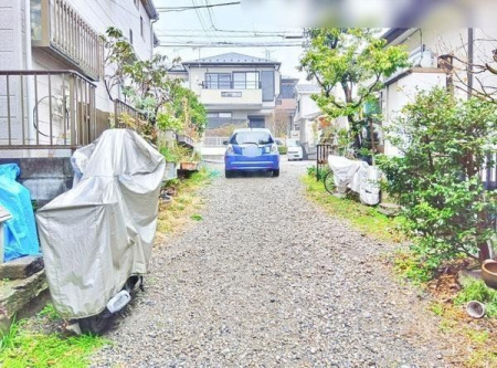 現地土地写真 前面道路含む現地写真