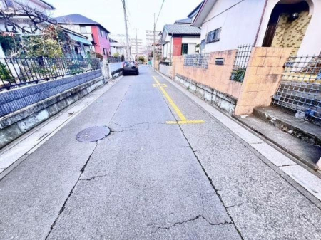現地土地写真 前面道路の様子