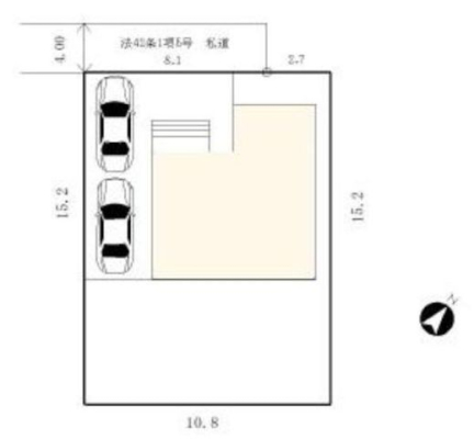 現地外観写真 前面道路の様子