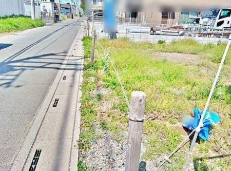 現地土地写真 ●敷地広々６７坪です