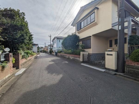 現地土地写真 前面道路含む現地写真