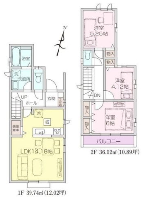  ゆとりのある3LDKの間取り