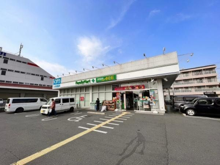 周辺環境 ファミリーマートドラッグエース鶴ケ岡店 徒歩6分。営業時間24時間 480m