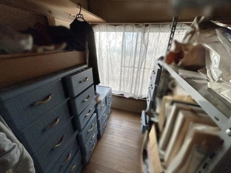 収納 季節物の収納に便利な納戸です