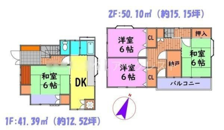  各居室に収納あるお住いです