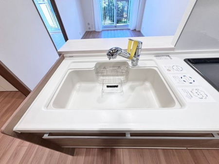 キッチン 作業がはかどる広々としたシンク