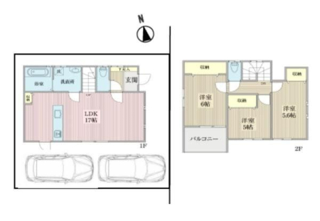  ～House Layout～全居室フローリングであることで、使い方が拡がります。収納スペースや家具の配置が自由に。和室が不要な方にお勧めの間取りです。