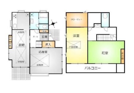  ■1階に床暖房完備