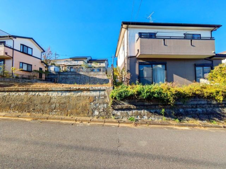 現地土地写真 隣地との境目の様子です。