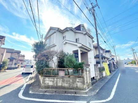 現地土地写真 角地です