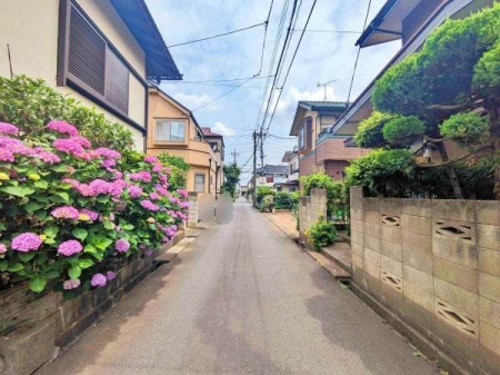 現地土地写真 前面道路含む現地写真