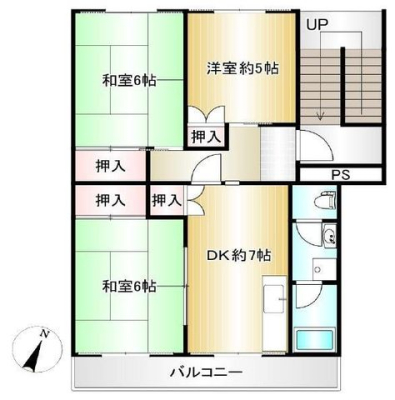  各居室5帖以上のお住まい。収納あり