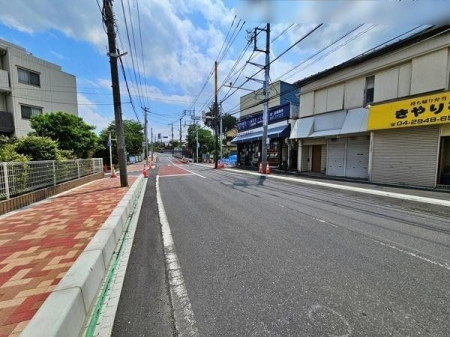 現地土地写真 前面道路の様子