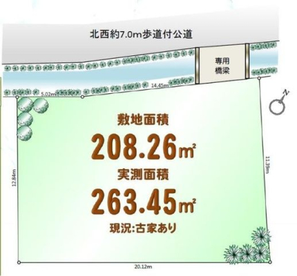区画図 小学校まで徒歩2分の立地