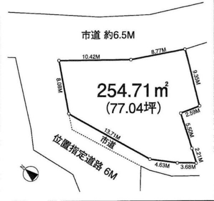 区画図 お好きなハウスメーカーで建築可能です