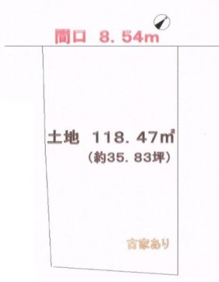区画図 建築条件なし