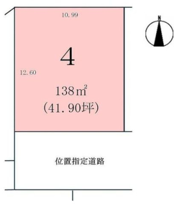 区画図 建築条件なしです！