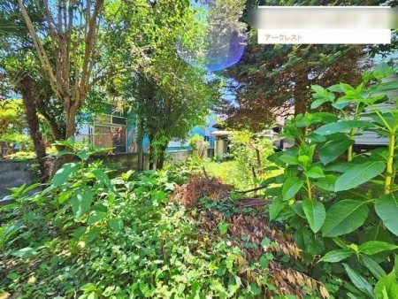 現地土地写真 建物Aの奥側