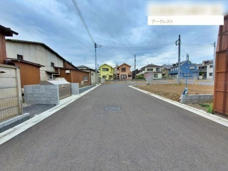 現地土地写真 前面道路の様子