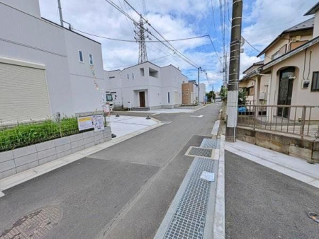 現地土地写真 前面道路含む現地写真