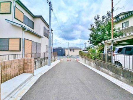 現地土地写真 前面道路含む現地写真