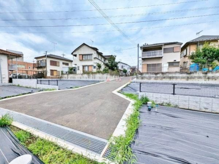 現地土地写真 前面道路含む現地写真